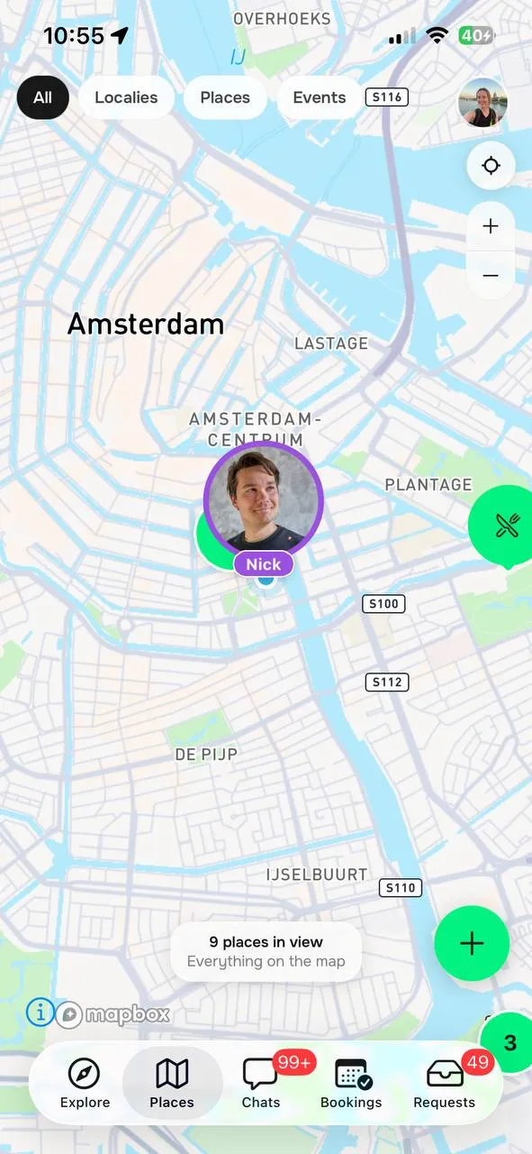 Localie app — browse localies by city