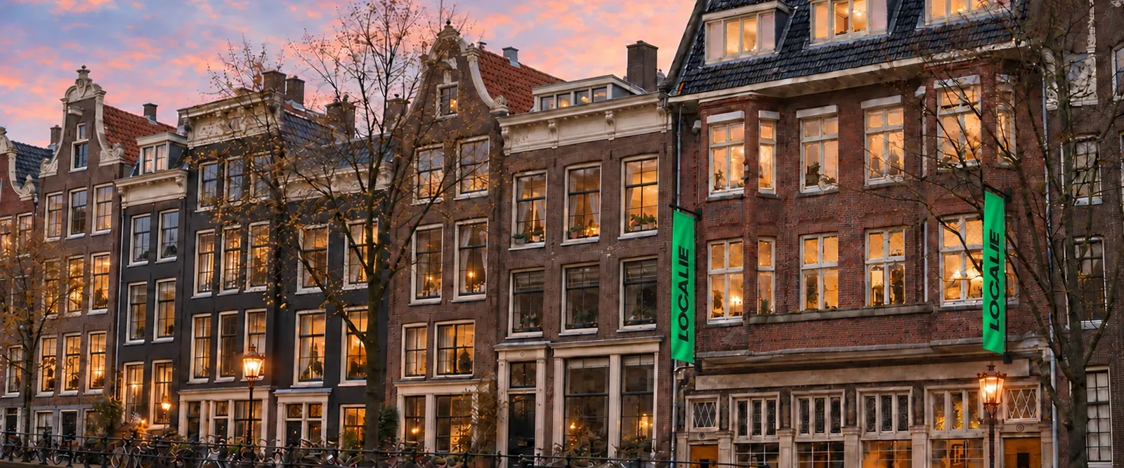 The Localie Hub canal-side building in Amsterdam